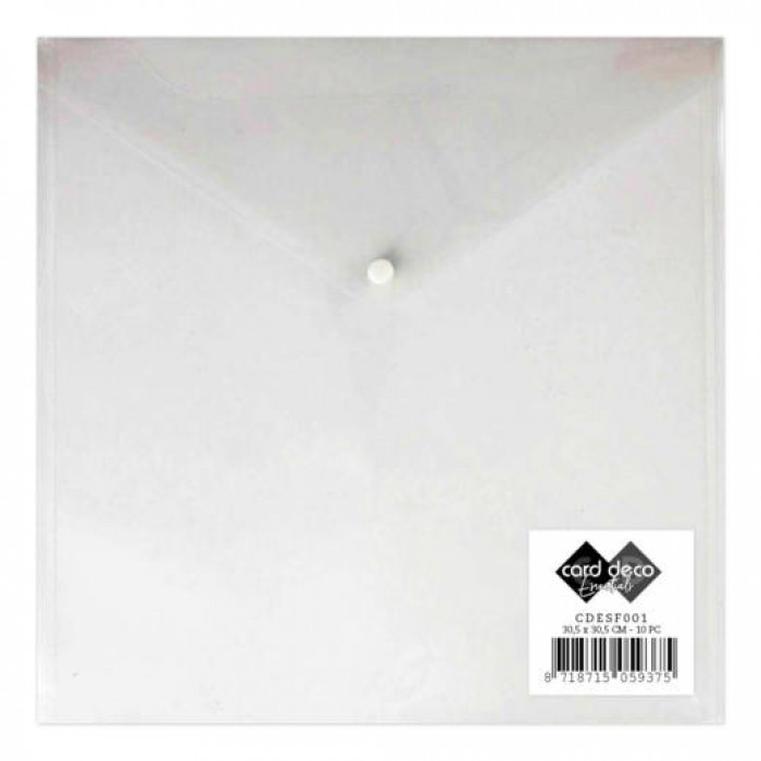 Gjennomsiktig oppbevaringsmappe 30,5x30,5 - Bilde 1