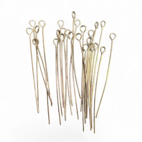 Øyepinn 45mm - Sølv ca 25 stk