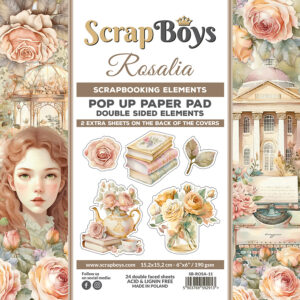 ScrapBoys Rosalia 11 Pop Up 6x6 Blokk - Bilde 1