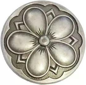Tinnknapp Blomst 20mm