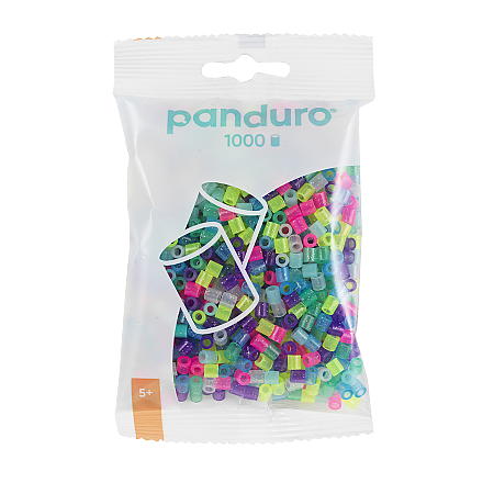 Rørperler Midi 1000 stk. Glittermiks