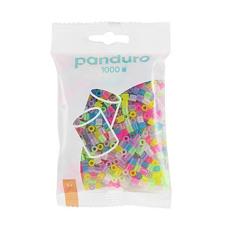 Rørperler Midi 1000 stk. Transparent miks