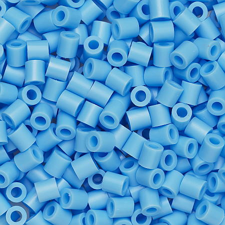 Rørperler Midi 1000 stk. Lys Blå