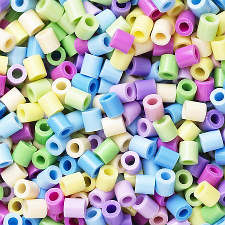 Rørperler Midi 1000 stk. Mix Pastell