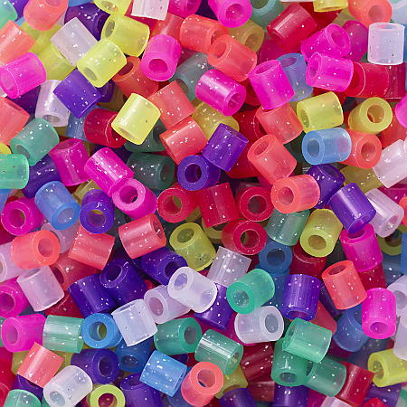 Rørperler Midi 3000 stk. Mix Glitter