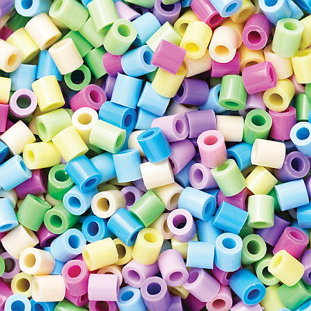 Rørperler Midi 6000 stk. Mix Pastell