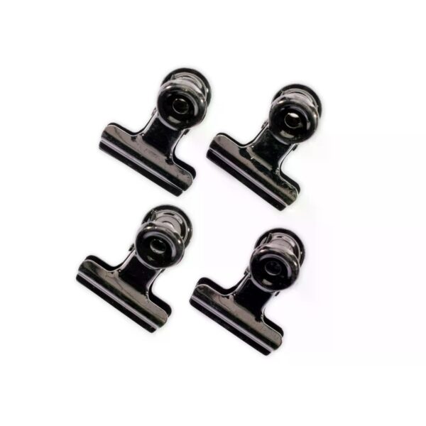 Metallklips 4stk Sorte