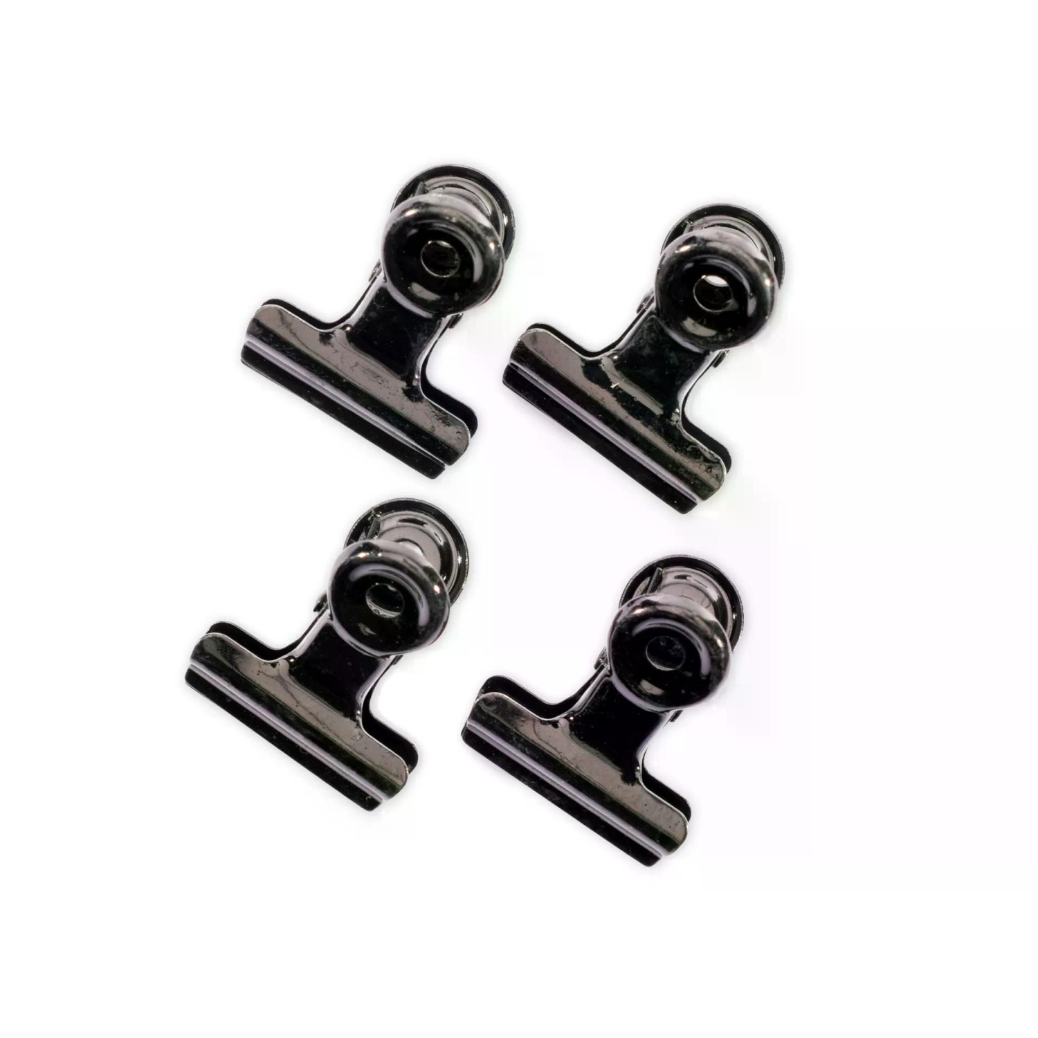 Metallklips 4stk Sorte - Bilde 1