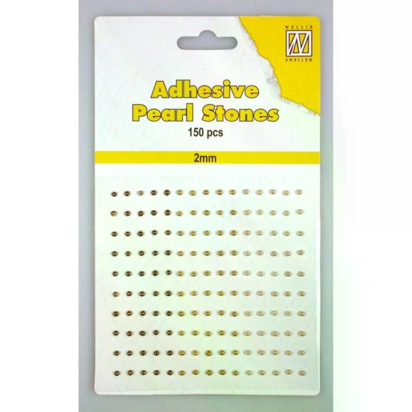 Nellie's Choice Halvperler 2mm 150 stk Brun/Krem