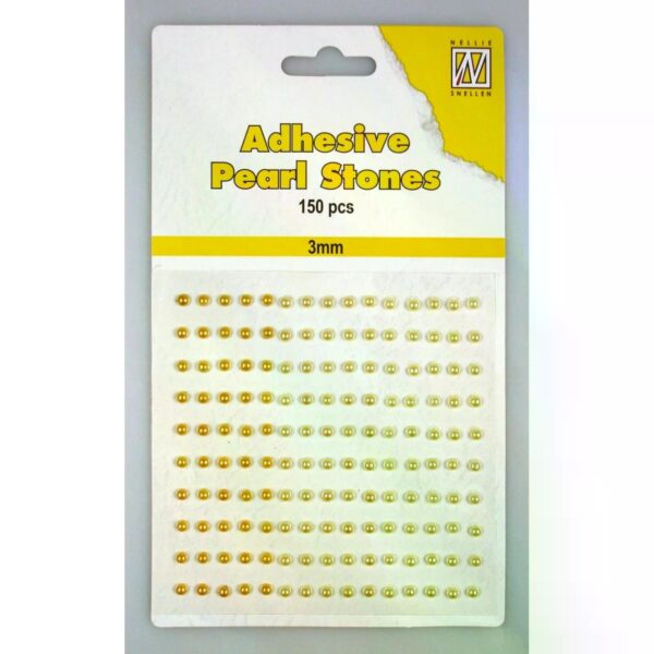 Nellie's Choice Halvperler 3mm 150 stk 3 Gultoner