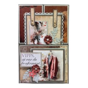 Kit 7 Konfirmasjon Brettekort med tag og klaffer, Gutt - Bilde 1