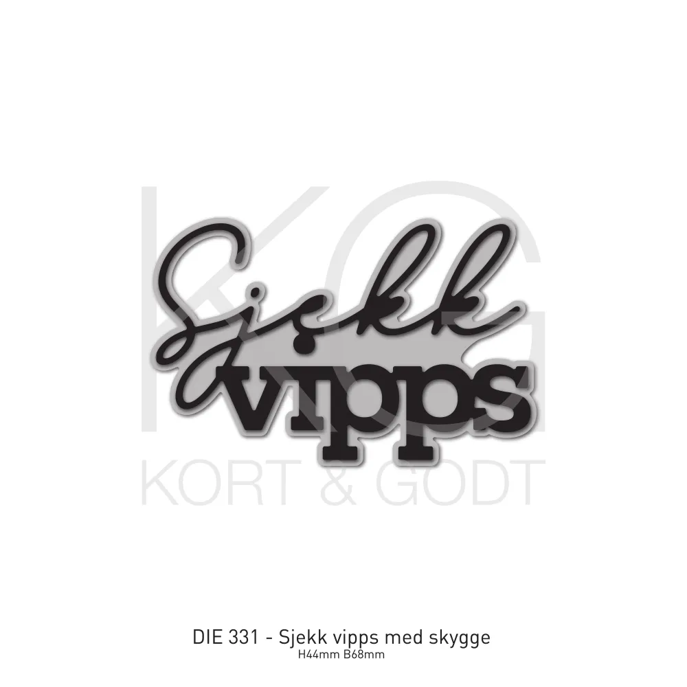 Kort & Godt Dies - Sjekk vipps m skygge 3315 - Bilde 1