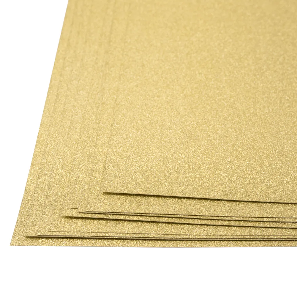 Glitterkartong Gull 0897 - Bilde 1