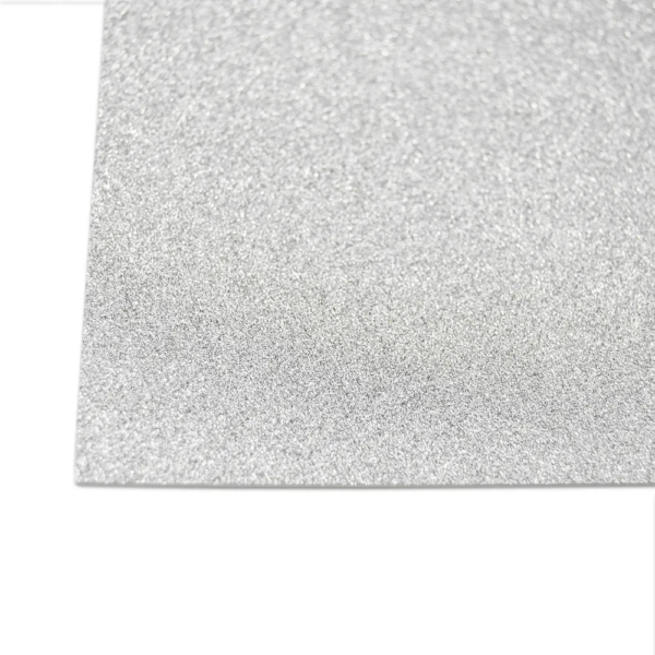 Glitterkartong Sølv 0399