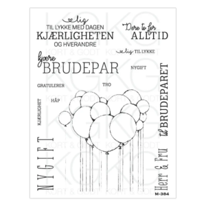 Kort & Godt Stempel - Brudepar 2809 - Bilde 3