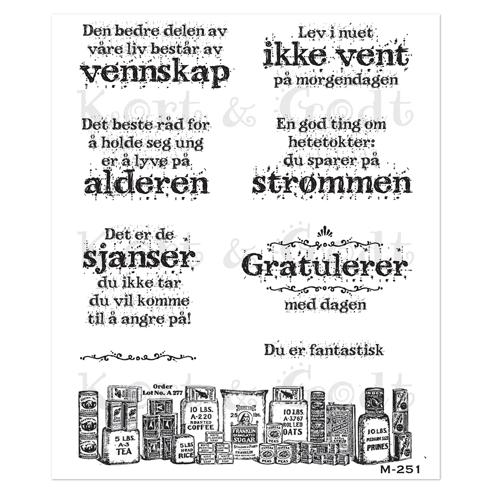 Kort & Godt Stempel - Gratulerer 2510 - Bilde 1