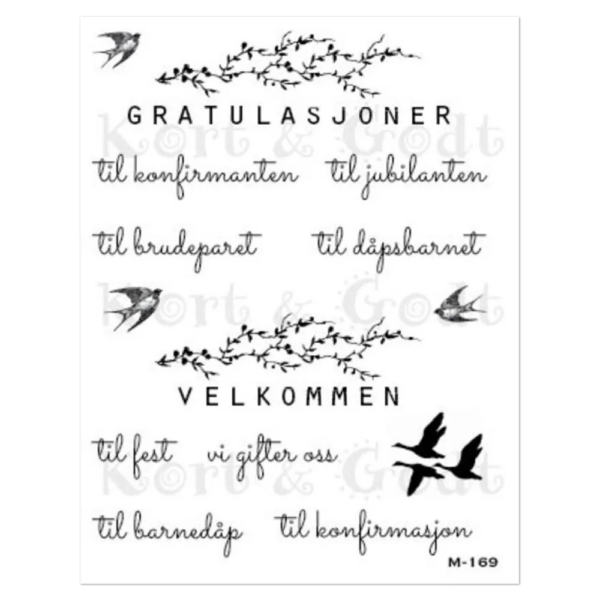 Kort & Godt Stempel - Velkommen 1699