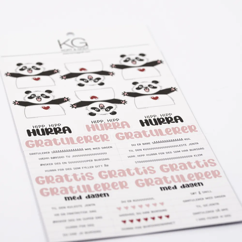 Stickers Hurra Panda 2091 - Bilde 1