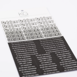 Stickers Gratulerer Sort 2046 - Bilde 2