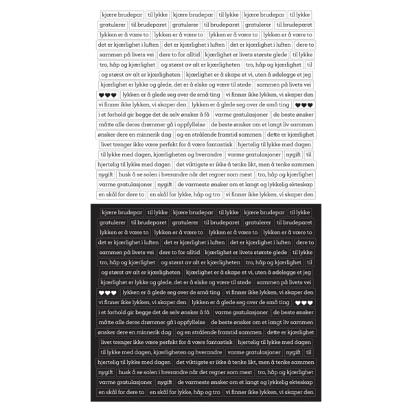 Stickers Bryllup 6259