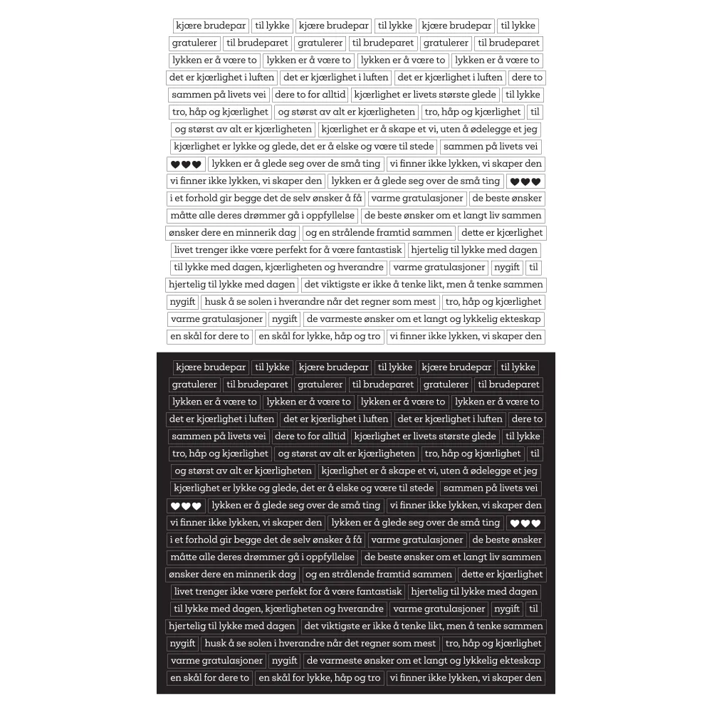 Stickers Bryllup 6259 - Bilde 1