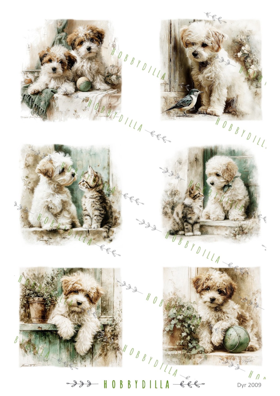 Motivark Dyr 2009 M Hund Havanese - Bilde 1