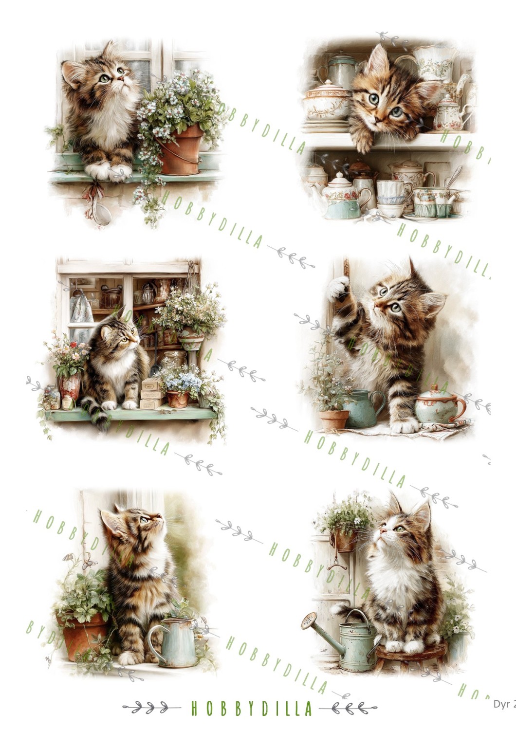 Motivark Dyr 2013 M Kattunger - Bilde 1