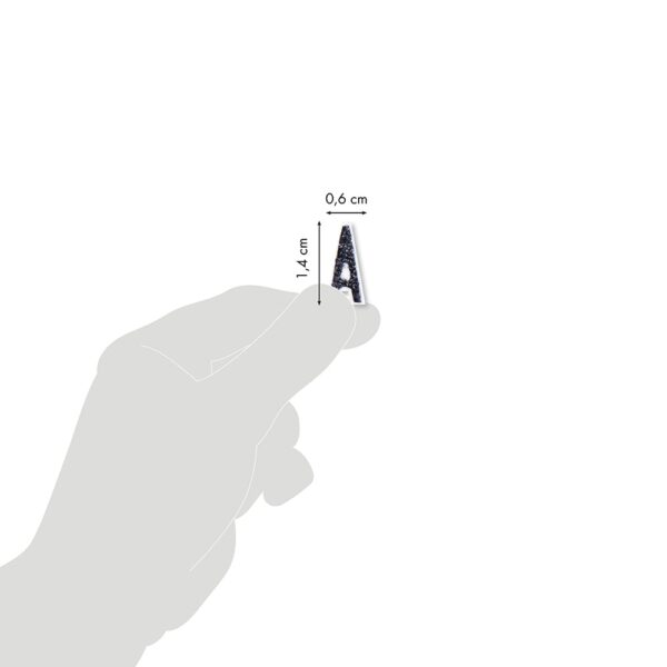 My Mandarine Glitty Klistremerker – Bokstaver og tall svarte