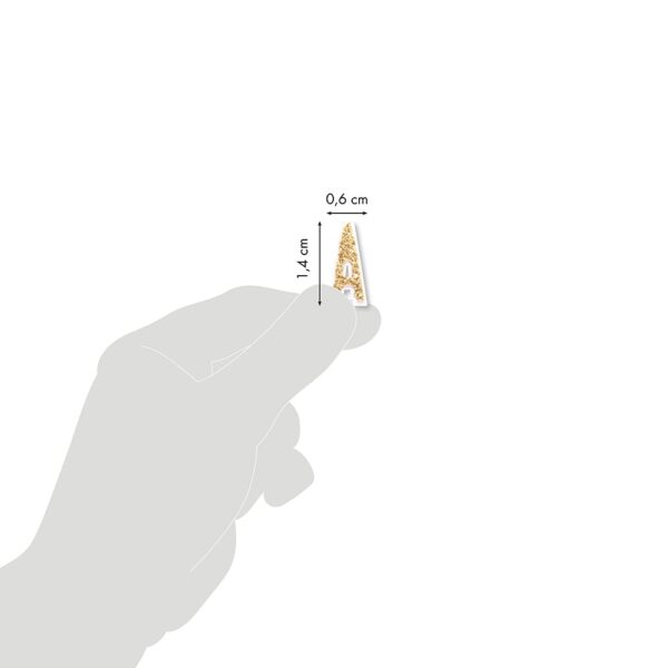 My Mandarine Glitter Klistremerker – Bokstaver og tall Gull