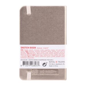 Art Creation Skissebok m/strikk 140g 9x14cm – Champagne - Bilde 2