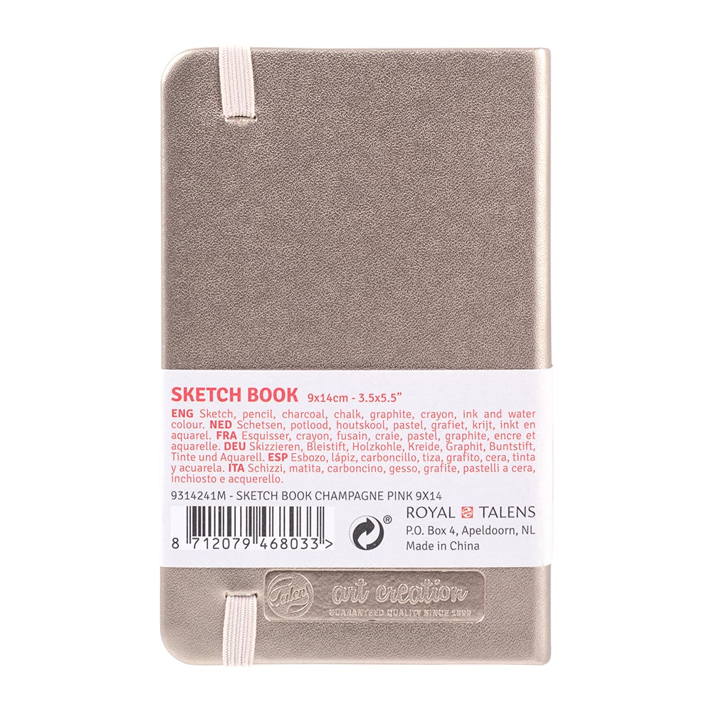 Art Creation Skissebok m/strikk 140g 9x14cm – Champagne - Bilde 2