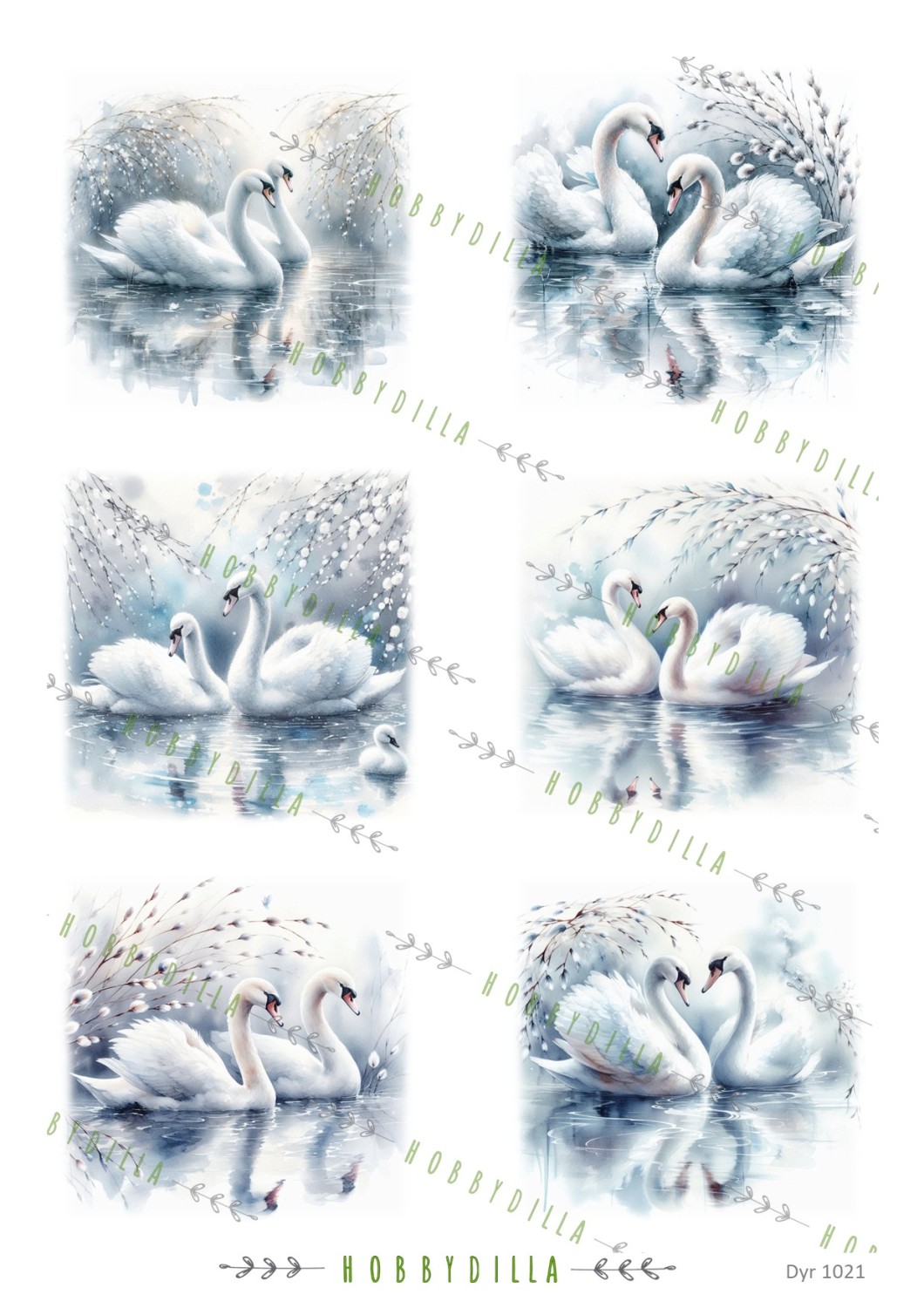 Motivark Dyr 1021 M Svaner - Bilde 1