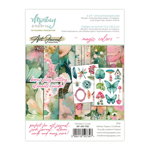 Mintay  Art Journal Paper Pad - Magic Colors