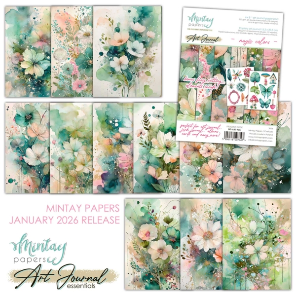 Mintay  Art Journal Paper Pad - Magic Colors