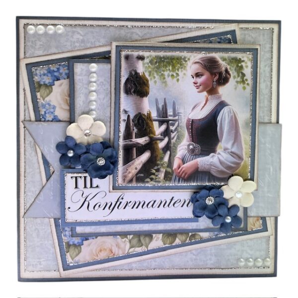Kit 11 Enkelt Konfirmasjonskort Jente