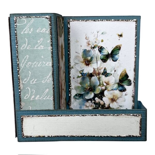 Kit 13 Bordkort med søyle - Grønne Sommerfugler