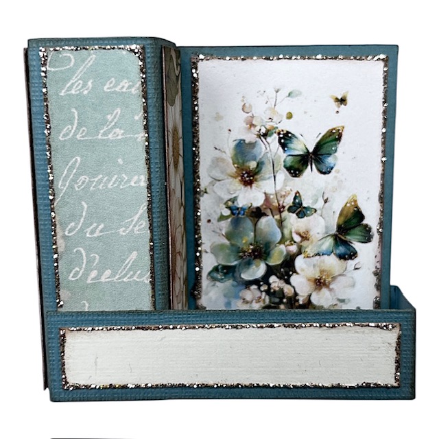 Kit 13 Bordkort med søyle - Grønne Sommerfugler - Bilde 1