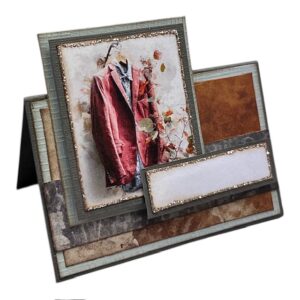 Kit 15 Enkelt Bordkort  - Rød Jakke - Bilde 2