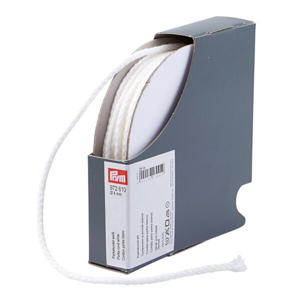 Prym Anorakksnor 4mm – Hvit