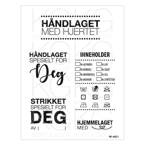 Kort & Godt Stempel - Stempel M421