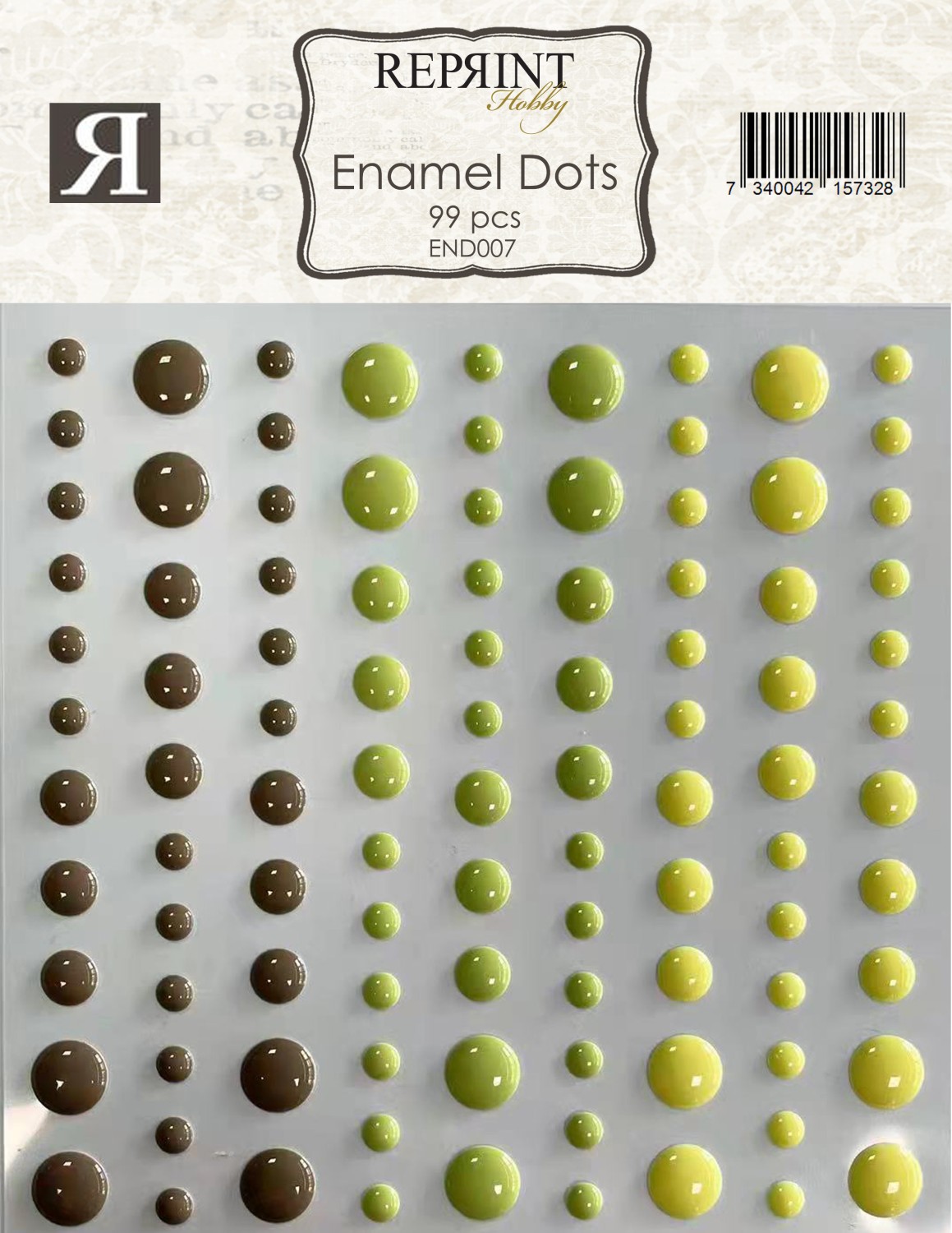 Reprint Selvklebende Enamel Dots 90 stk -  Hello Spring - Bilde 1