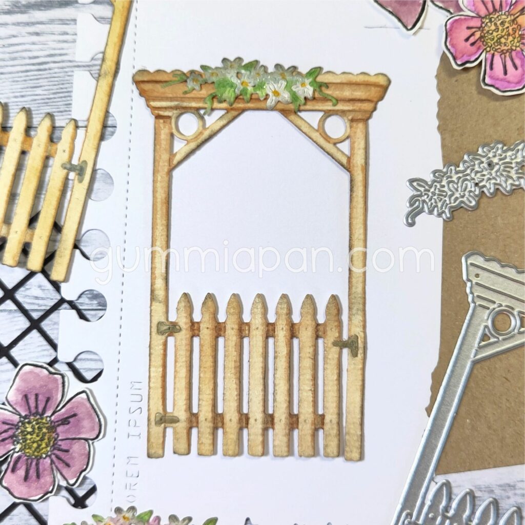 Gummiapan Dies  Pergola med grind