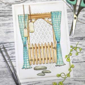 Gummiapan Dies  Pergola med grind - Bilde 2