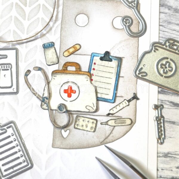 Gummiapan Die Doktorset