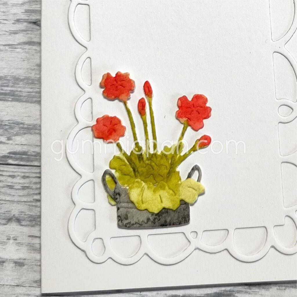 Gummiapan Die Geranium