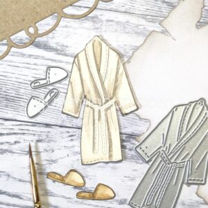 Gummiapan Die Badekåpe og tøfler