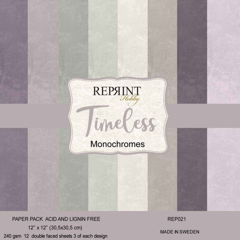 Reprint Timeless Monochromes  12X12 blokk