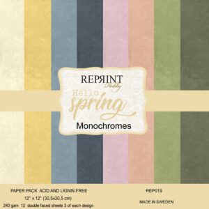 Reprint Hello Spring Monochromes  12X12 blokk - Bilde 1