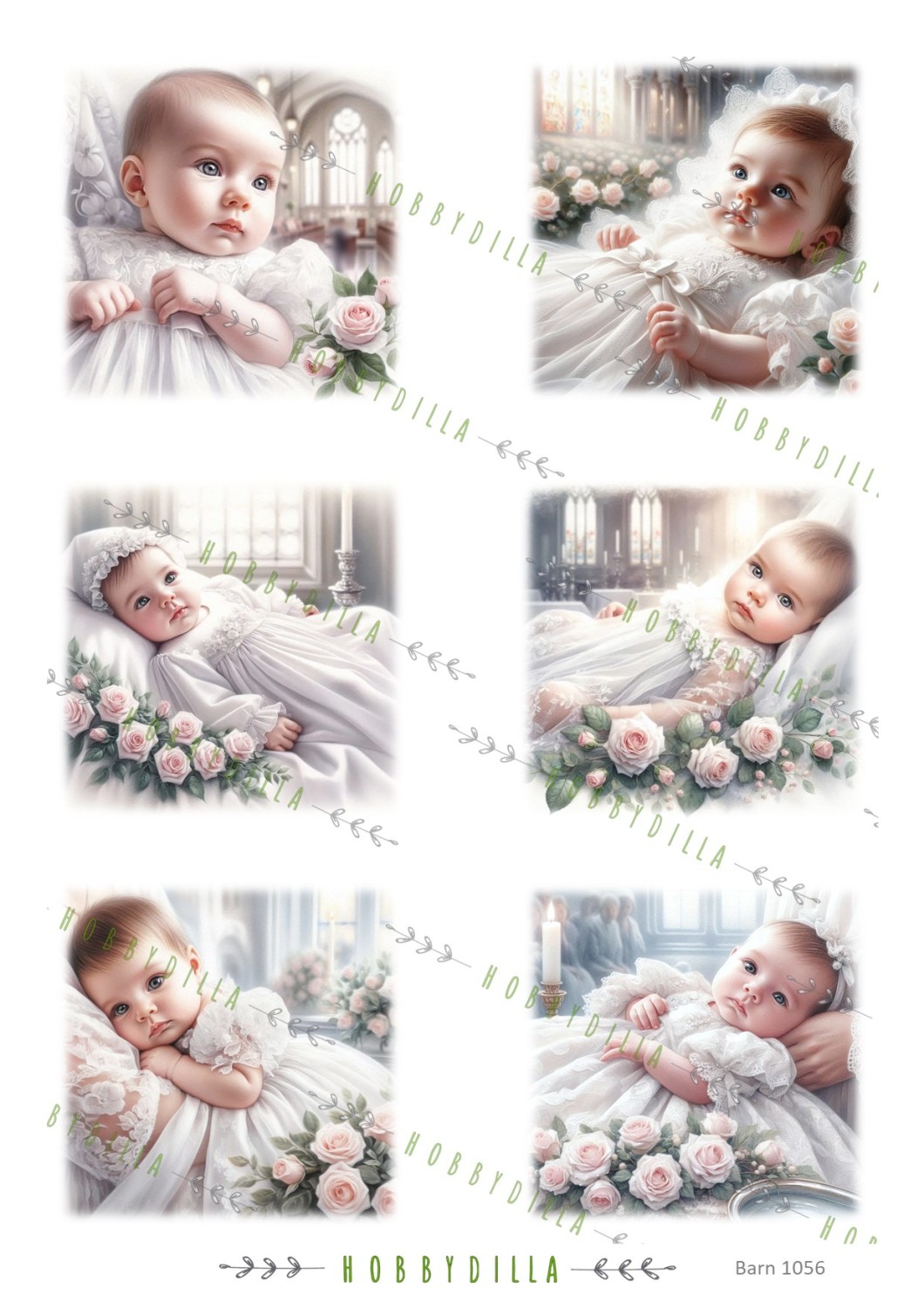 Motivark Barn 1056 M Dåp Jente - Bilde 1