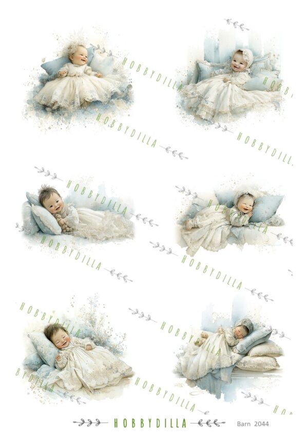 Motivark Barn 2044 M Dåpsbarn Blå